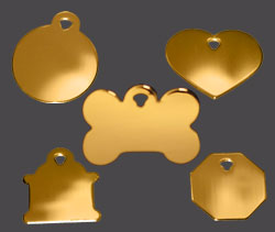 gold dog tags