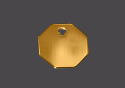 Gold Dog Tags Custom- Octagon