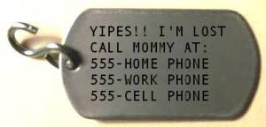 lost pet tag